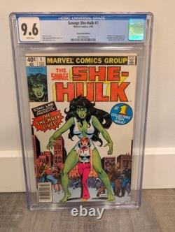 CGC 9.6 Marvel Comics Savage She-Hulk #1 1980 Newsstand Edition