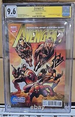 CGC 9.6 SS AVENGERS #1 (2010) Comic Con Exclusive Signed By Stan Lee! JSA/CGC