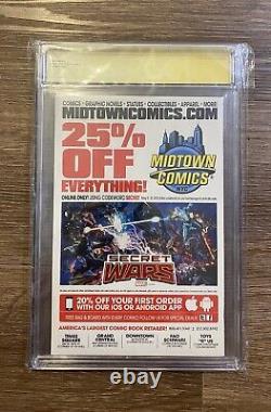 CGC 9.8 DEADPOOL'S SECRET WARS 1 HORN SKETCH SIGNED 3x STAN LEE LIEFELD NICIEZA