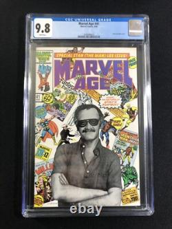 CGC 9.8 Marvel Age #41 Marvel 1986 Classic Stan Lee Photo Cover White Pages MT
