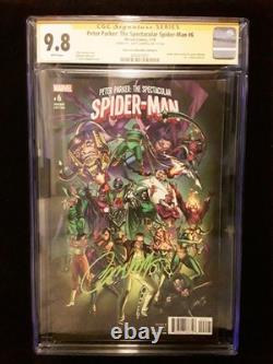 CGC 9.8 SS P. P Spectacular Spider-Man #6 Stan Lee A J Scott Campbell Variant