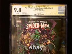 CGC 9.8 SS P. P Spectacular Spider-Man #6 Stan Lee A J Scott Campbell Variant