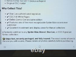 CGC 9.8 The Amazing Spider-Man #1 2011 Dallas Comic Con Stan Lee Signature WOW