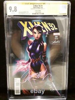 CGC 9.8 X-Men'92 #1 SS Signed J. Scott Cambell Variant Stan Lee Edition Psylocke