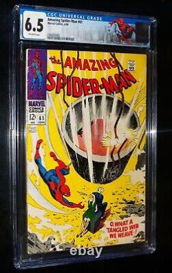 CGC AMAZING SPIDER-MAN #61 1968 Marvel Comics CGC 6.5 Fine+ STAN LEE