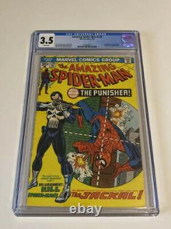 CGC Amazing Spider-Man #129 Stan Lee John Romita 3.5 1st Punisher White Pages