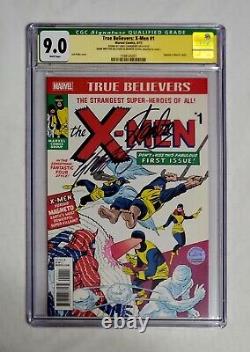 CGC SS 9.0 True Believers X-Men #1 Signed by Stan Lee Chris Claremont Very Rare