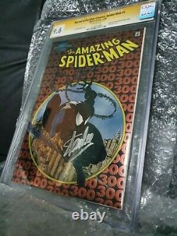 CGC SS 9.6 Amazing Spider-Man #300 Chromium Marvel signed by Stan Lee