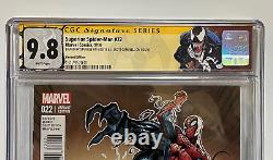 CGC SS 9.8 SUPERIOR SPIDER-MAN #22 Variant A Signed J. SCOTT CAMPBELL & STAN LEE