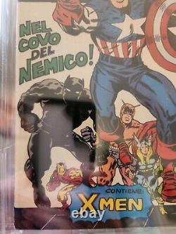 Captain America #100 CGC 8.0 White Italian Edition Foreign Key Jack Kirby