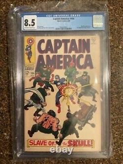 Captain America #104 Cgc 8.5 (red Skull Appearance) Off White To White Pages