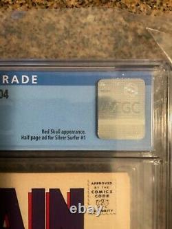 Captain America #104 Cgc 8.5 (red Skull Appearance) Off White To White Pages