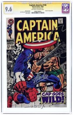 Captain America #106 CGC 9.6 SS Stan Lee 1968 0906108002