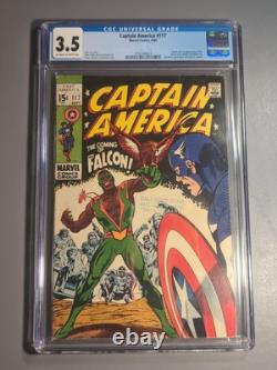 Captain America #117 CGC Graded 3.5 Origin & 1st Appearance of the Falcon
