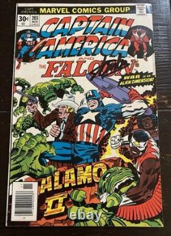 Captain America #203 Signed Stan Lee & Jack Kirby 1976 Fine