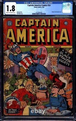 Captain America Comics #24 (1943) CGC 1.8 - Japanese WWII cover Stan Lee story