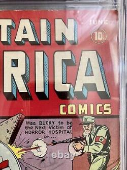Captain America Comics #4 7.0 Restored CGC (Timely Comics 1941) Early Stan Lee