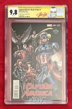 Captain America Road to War #1 CGC 9.8 Signed by Stan Lee! Stan Lee Red Label