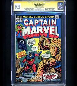 Captain Marvel #26 CGC 9.2 SS Stan Lee 1st Thanos Cover 1st Death App 1973 NM