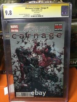 Carnage/Venom (Minimum Omega) #1 CGC 9.8 SS Signed Stan Lee Spiderman