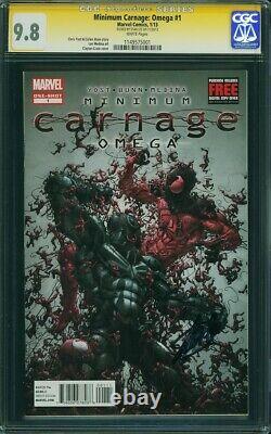 Carnage/Venom (Minimum Omega) #1 CGC 9.8 SS Signed Stan Lee Spiderman