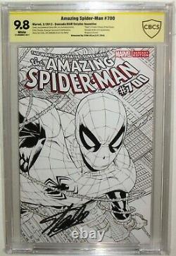 Cbcscgc Ss 9.8 Amazing Spider-man #700 Signed Stan Lee Quesada Sketch Variant