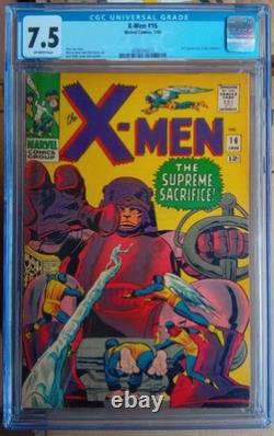 Cgc 7.5 X-Men #16 1966 Silver Age Stan Lee Story Jack Kirby Cover