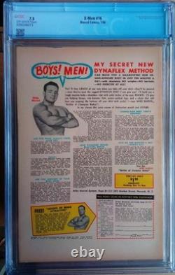 Cgc 7.5 X-Men #16 1966 Silver Age Stan Lee Story Jack Kirby Cover
