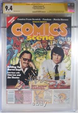 Cgc 9.4 Jim Shooter Signed Comics Scene #1 Stan Lee 1981 Starlog Magazine