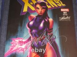 Cgc 9.8 Ss X Men 92 #1 J Scott Campbell & Stan Lee Signed Stan Lee Banner Marvel