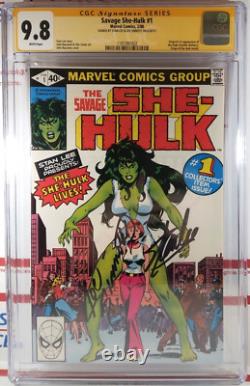 Cgc 9.8 Stan Lee & Joe Sinnott Signed Savage She-hulk #1 Nm/mt 1980 Marvel