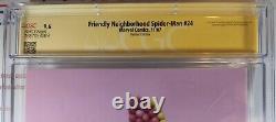 Cgc Joe Quesada Signed + Sketch Friendly Neighborhood Spider-man #24 Nm+ 9.6