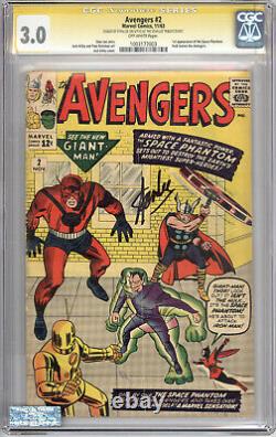 Cgc Ss 3.0 Avengers #2- Signed By Stan Lee @ Stan Lee Tribute Event