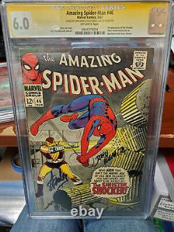 Cgc Ss 6.0 Amazing Spider-man #46- Signed By Romita Sr & Stan Lee