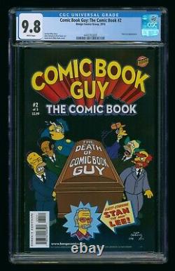 Comic Book Guy #2 (2010) Cgc 9.8 The Comic Book The Simpsons Stan Lee Appearance