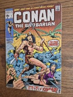Conan Barbarian 1 Key SIGNED BY STAN LEE AUTO 1970 Bronze Age Marvel Comic