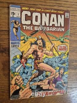 Conan Barbarian 1 Key SIGNED BY STAN LEE AUTO 1970 Bronze Age Marvel Comic