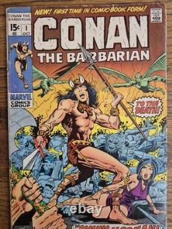Conan Barbarian 1 Key SIGNED BY STAN LEE AUTO 1970 Bronze Age Marvel Comic