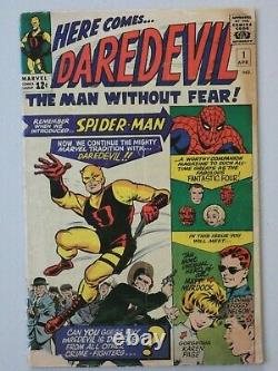 DAREDEVIL #1 Origin and 1st app of Daredevil (Marvel 1964) Not CGC $500 OFF