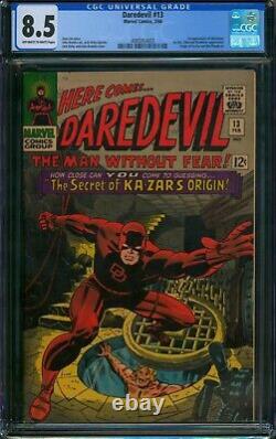 DAREDEVIL #13? CGC 8.5? 1st App of Vibranium! Silver Age Marvel Comic 1966