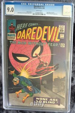DAREDEVIL #17 (Marvel Comics June 1966) WHITE pages CGC 9.0