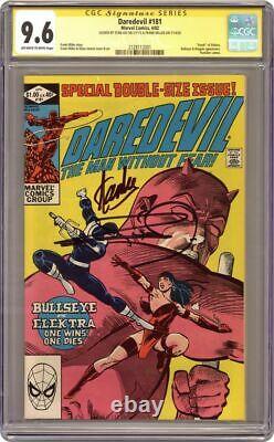 DAREDEVIL #181 CGC 9.6 Signed STAN LEE & FRANK MILLER Death of ELEKTRA