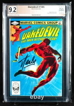 DAREDEVIL #185 PGX 9.2 NM- Near Mint Minus signed by STAN LEE HTF! +FREE CGC