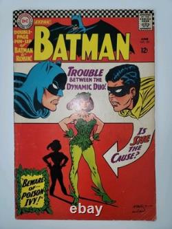 DC Comics Batman #181 1st Appearance Poison Ivy, VG+ 4.5+ Key, 1966 No Pinup