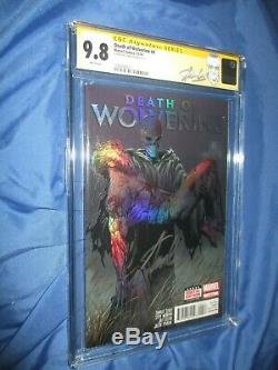 DEATH OF WOLVERINE #4 CGC 9.8 SS Signed by Stan Lee STAN LEE LABEL