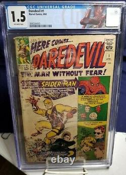 Daredevil #1 1964 CGC 1.5 1st app Daredevil new case. New label