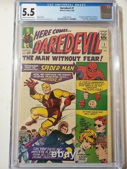 Daredevil #1 5.5 First appearance Marvel 1964 CGC #3966792001 KEY ISSUE