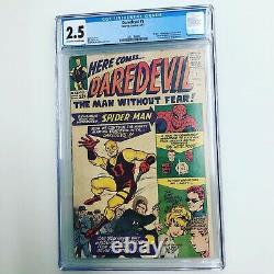 Daredevil #1 Apr 1964, Marvel CGC 2.5 1st Appearance Silver Age Key Spiderman