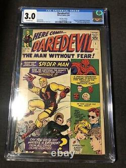 Daredevil #1 CGC 3.0 Key Marvel Comic 1964 First Appearance UK Price Variant MCU
