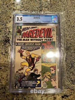Daredevil #1 CGC 3.5- First Appearance of Daredevil OWithW Pages! Beautiful